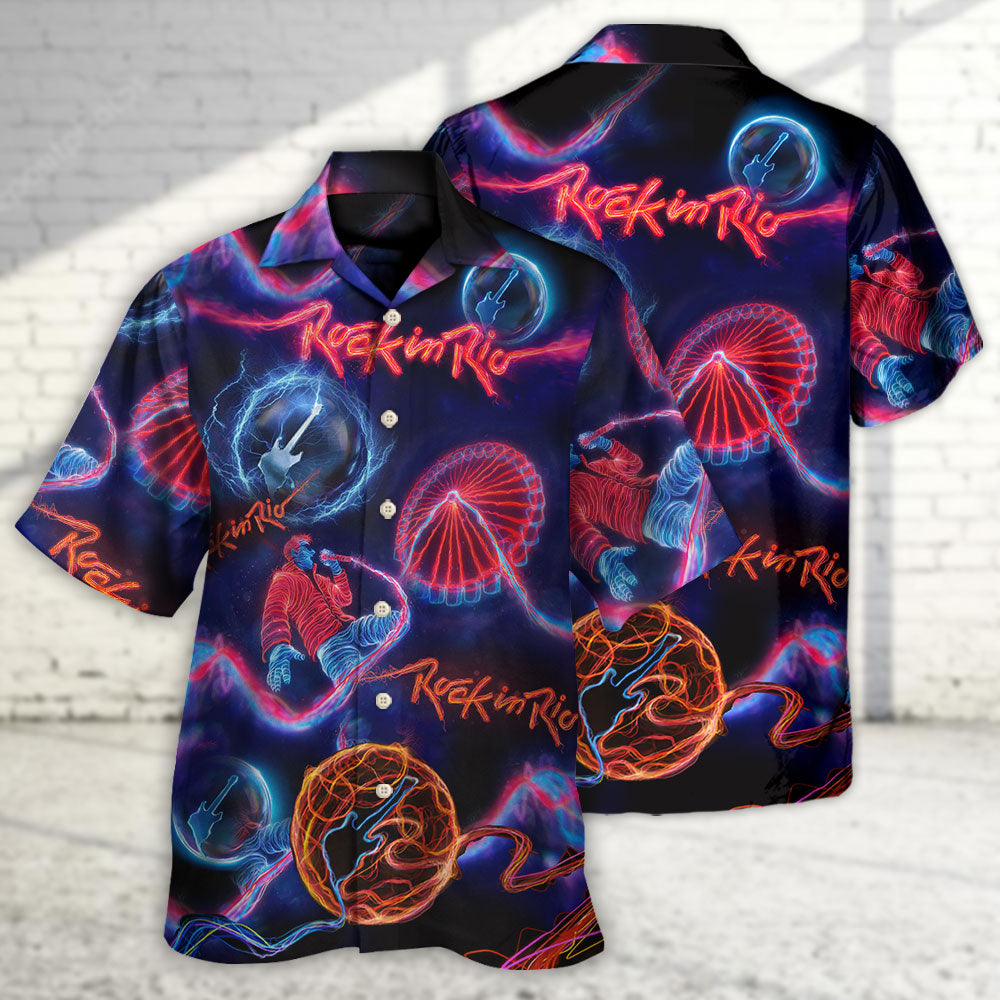 Rock In Rio Music Lover Amazing Style - Hawaiian Shirt - Reefox