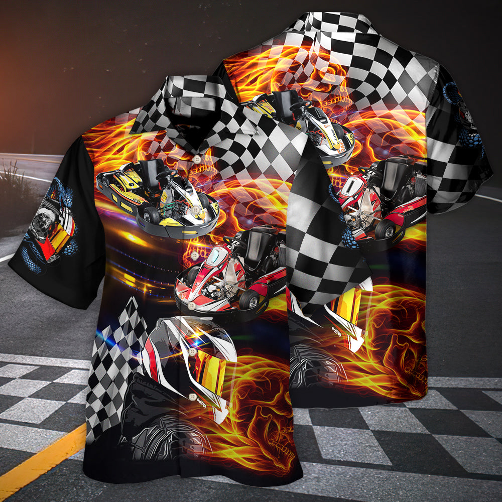 Kart Racing Let's Racing Now - Hawaiian Shirt - Reefox