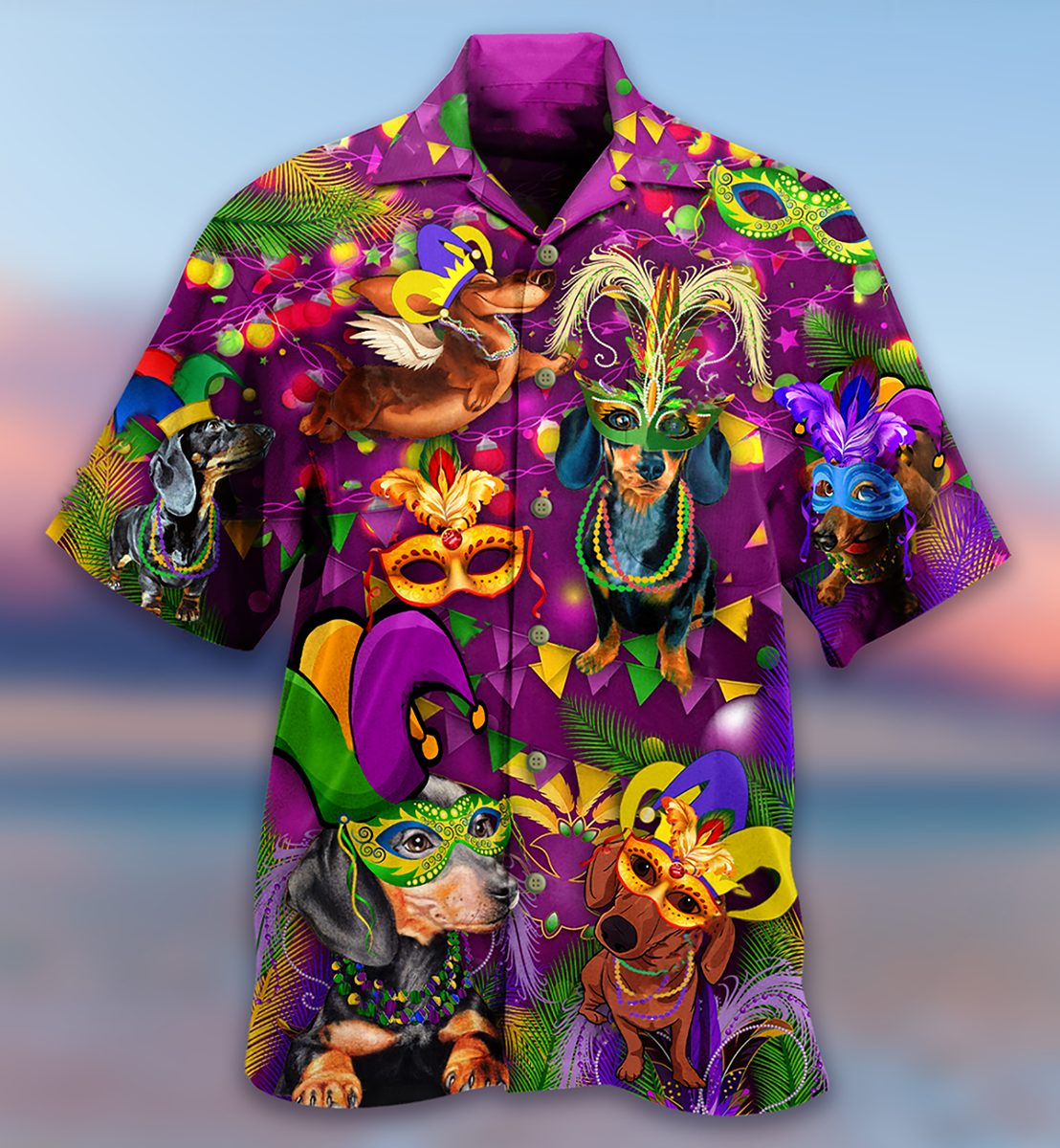 Dachshund Dogs Prom King And Queen - Hawaiian Shirt - Reefox