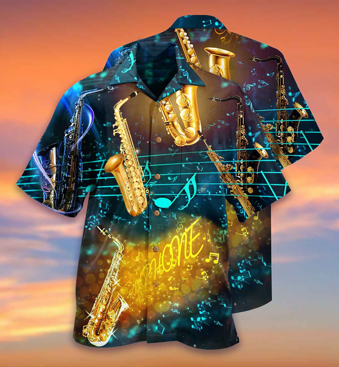 Saxophone Music All Night - Hawaiian Shirt - Reefox