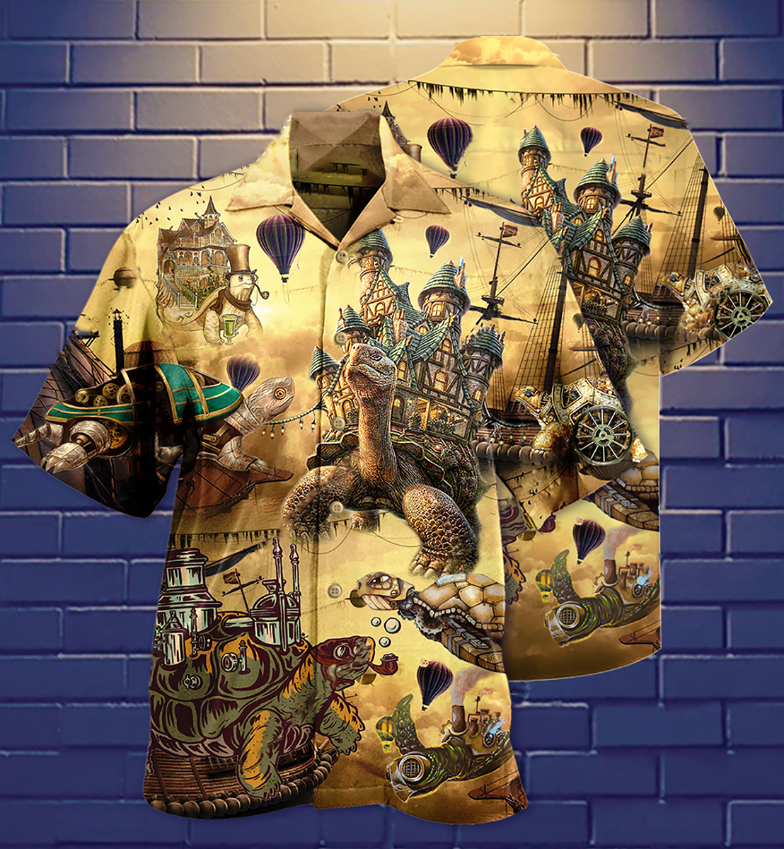 Turtle Vintage House - Hawaiian Shirt - Reefox