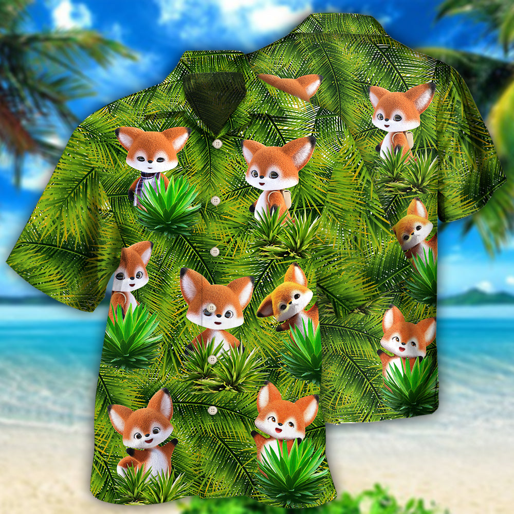 Fox In 3D Animator Fox - Hawaiian Shirt - Reefox