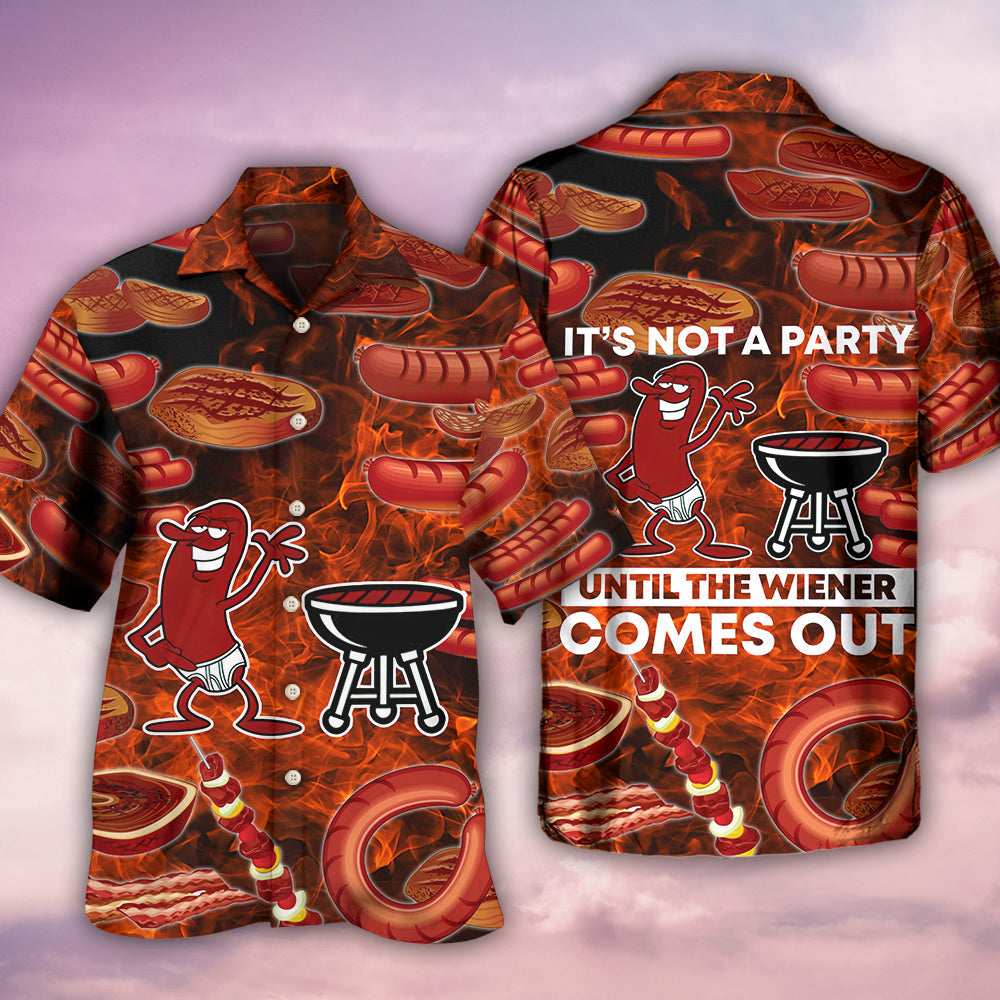 Food Sausage It's Not A Party - Hawaiian Shirt - Reefox