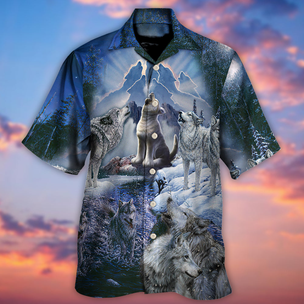 Wolf Is Not Lonely Just Alone - Hawaiian Shirt - Reefox