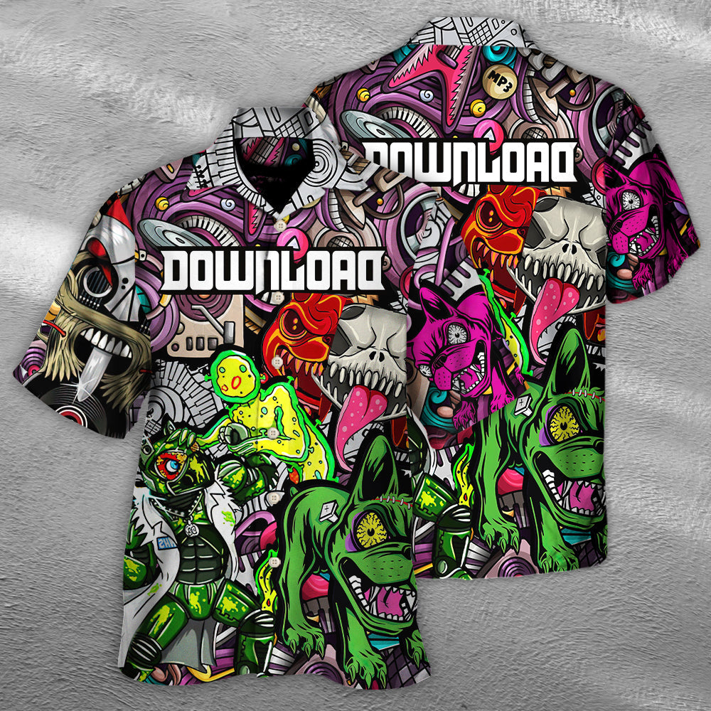 Music Event Download Festival Lover Colorful Art Style - Hawaiian Shirt - Reefox