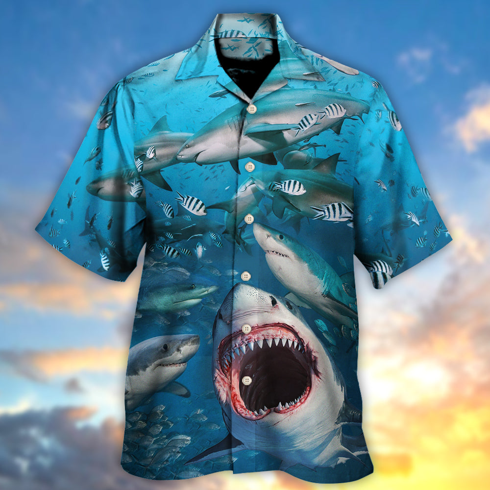 Shark That Hunt in Packs - Hawaiian Shirt - Reefox