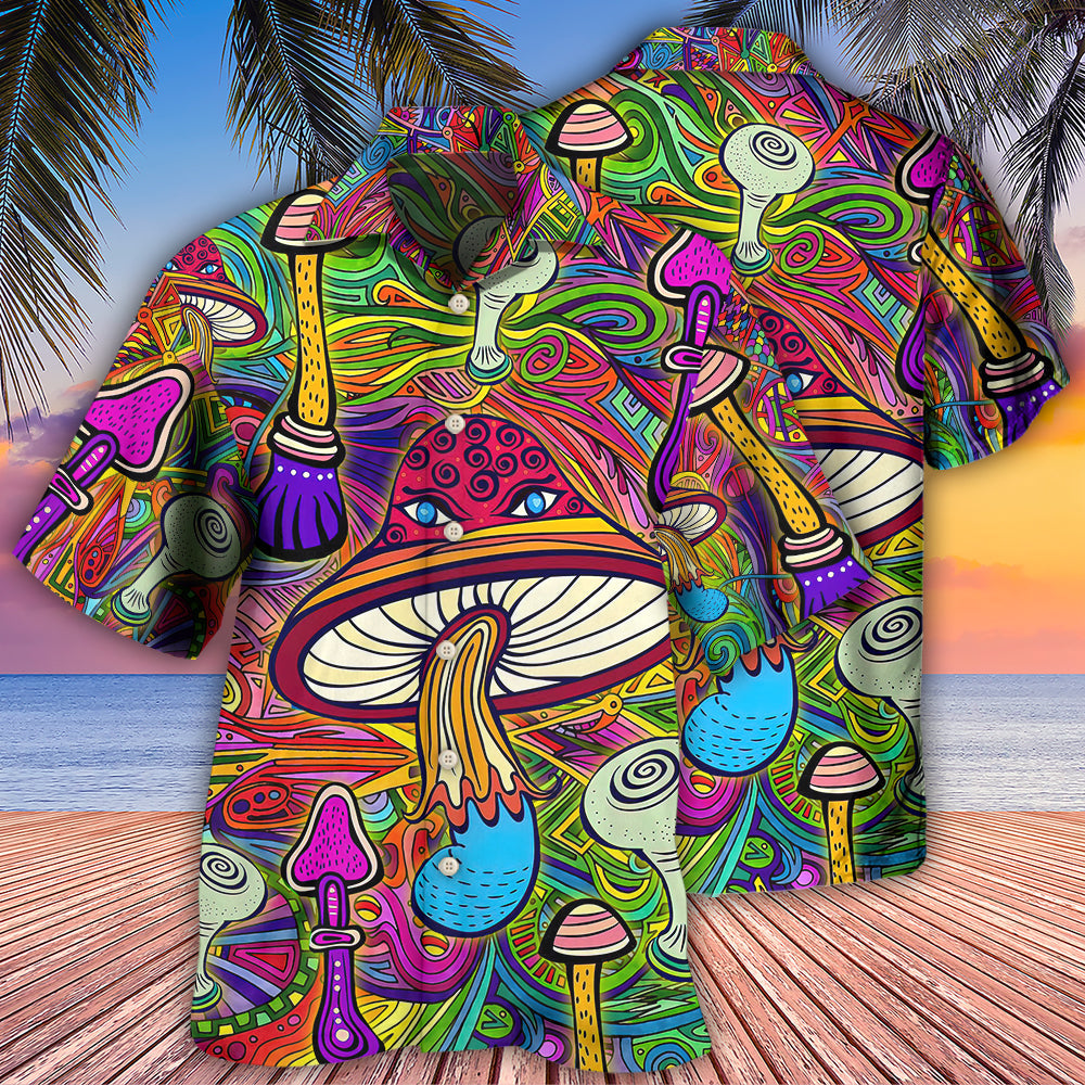 Hippie Mushroom Hypnotizing - Hawaiian Shirt - Reefox
