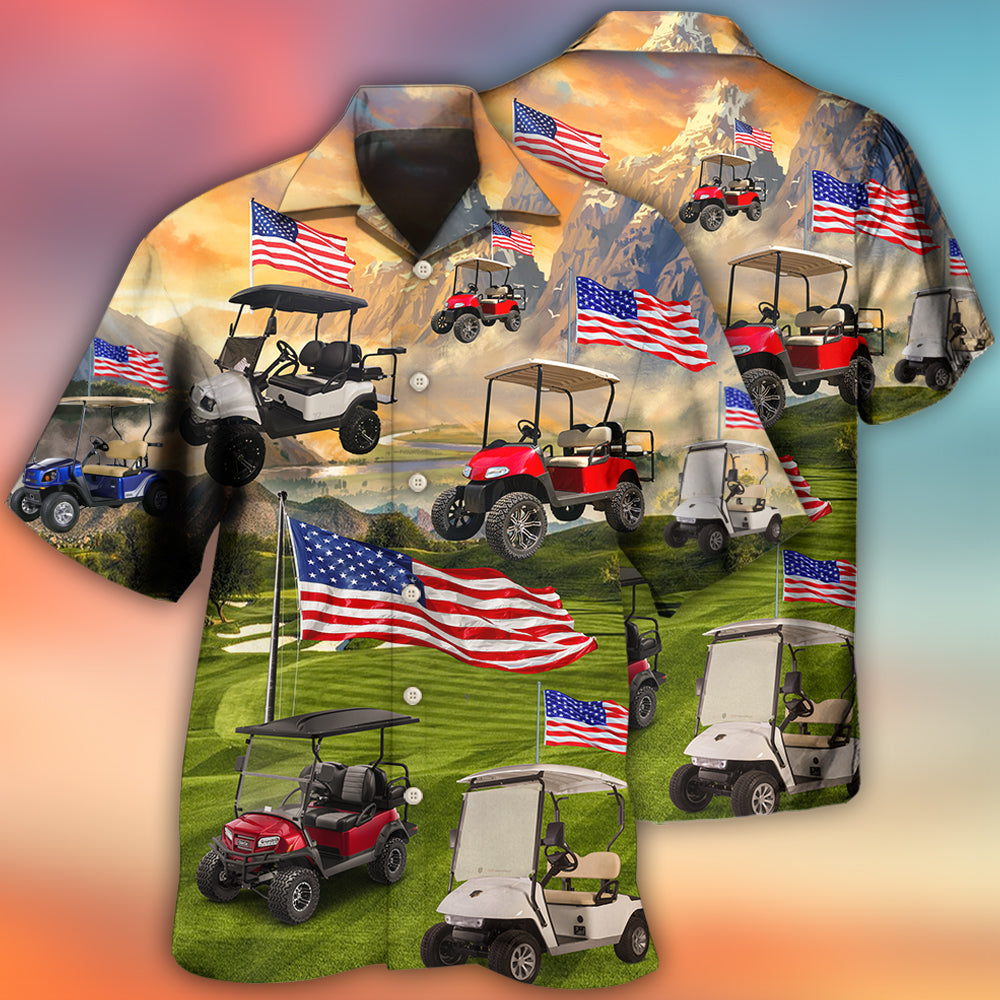 Golf Independence Day Club Car - Hawaiian Shirt - Reefox