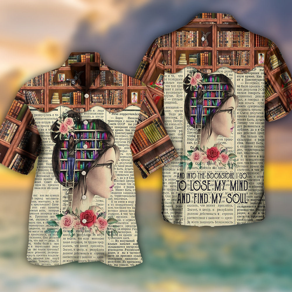 Book Lover And Into The Book Store I Go - Hawaiian Shirt - Reefox