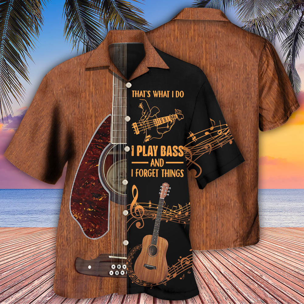 Guitar That's What I Do I Play Bass - Hawaiian Shirt - Reefox