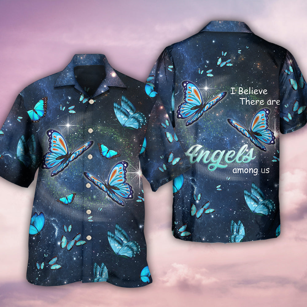 Butterfly I Believe There Are Angels - Hawaiian Shirt - Reefox