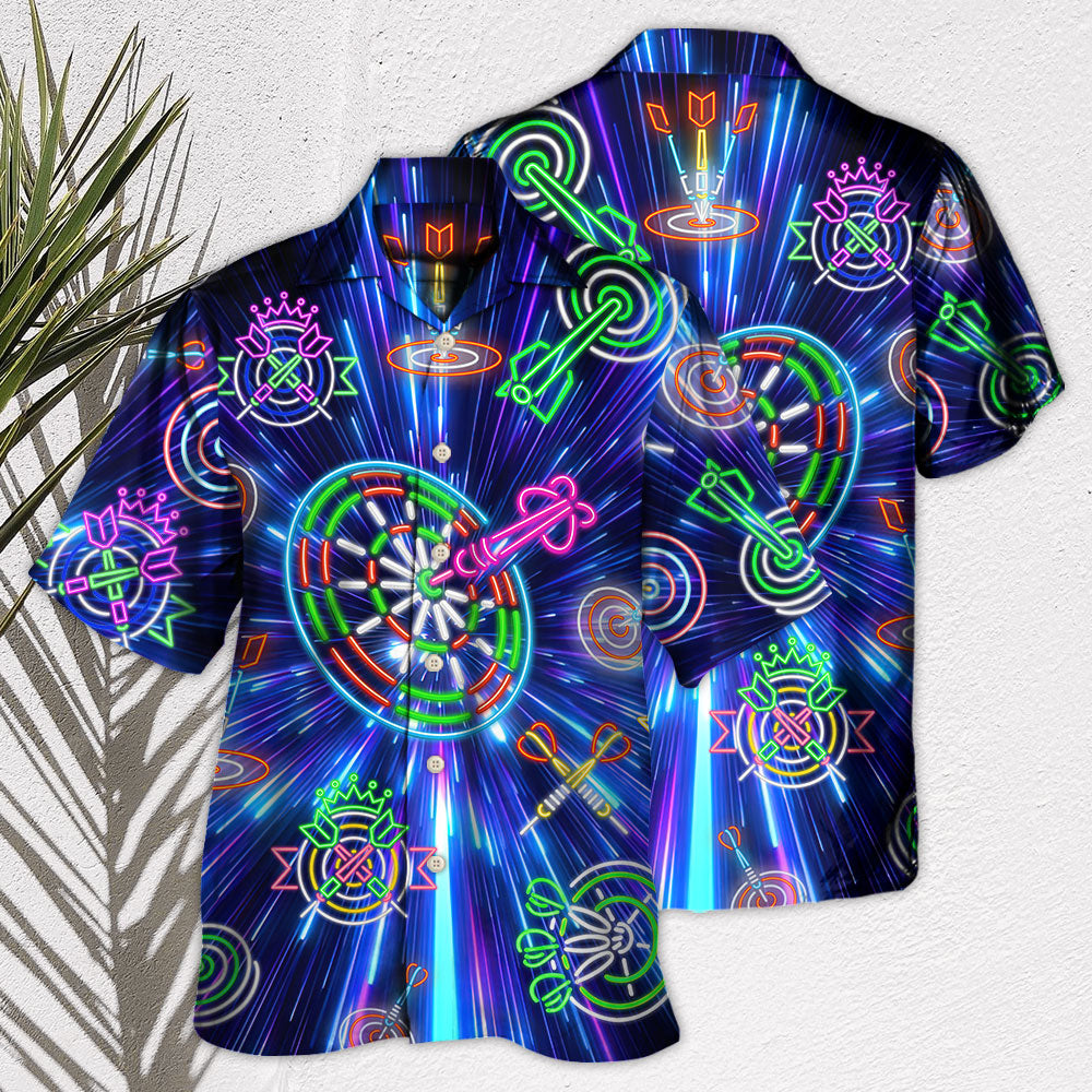 Dart Neon Light Sign Awesome - Hawaiian Shirt - Reefox