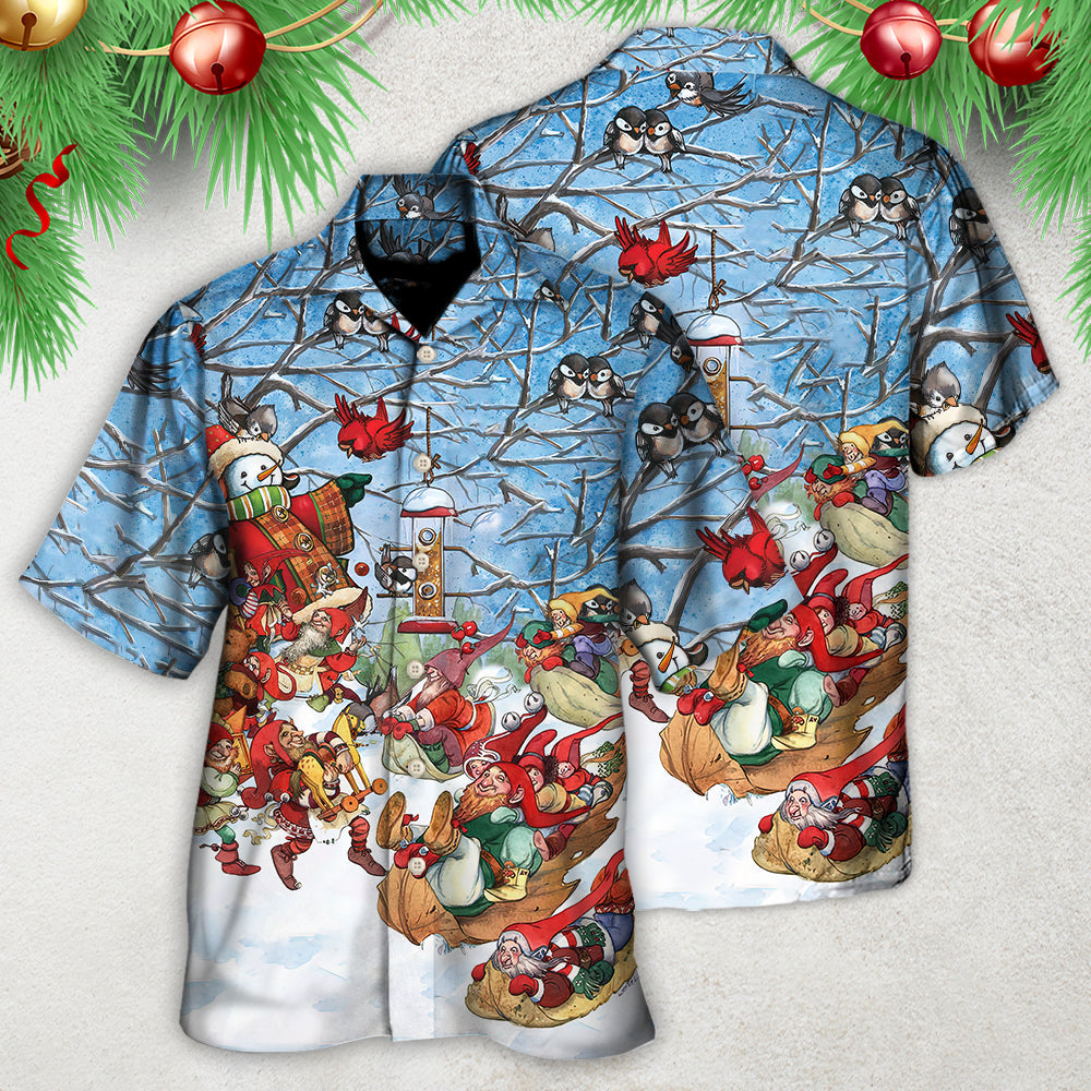 Christmas Gnome Play Winter Christmas - Hawaiian Shirt - Reefox