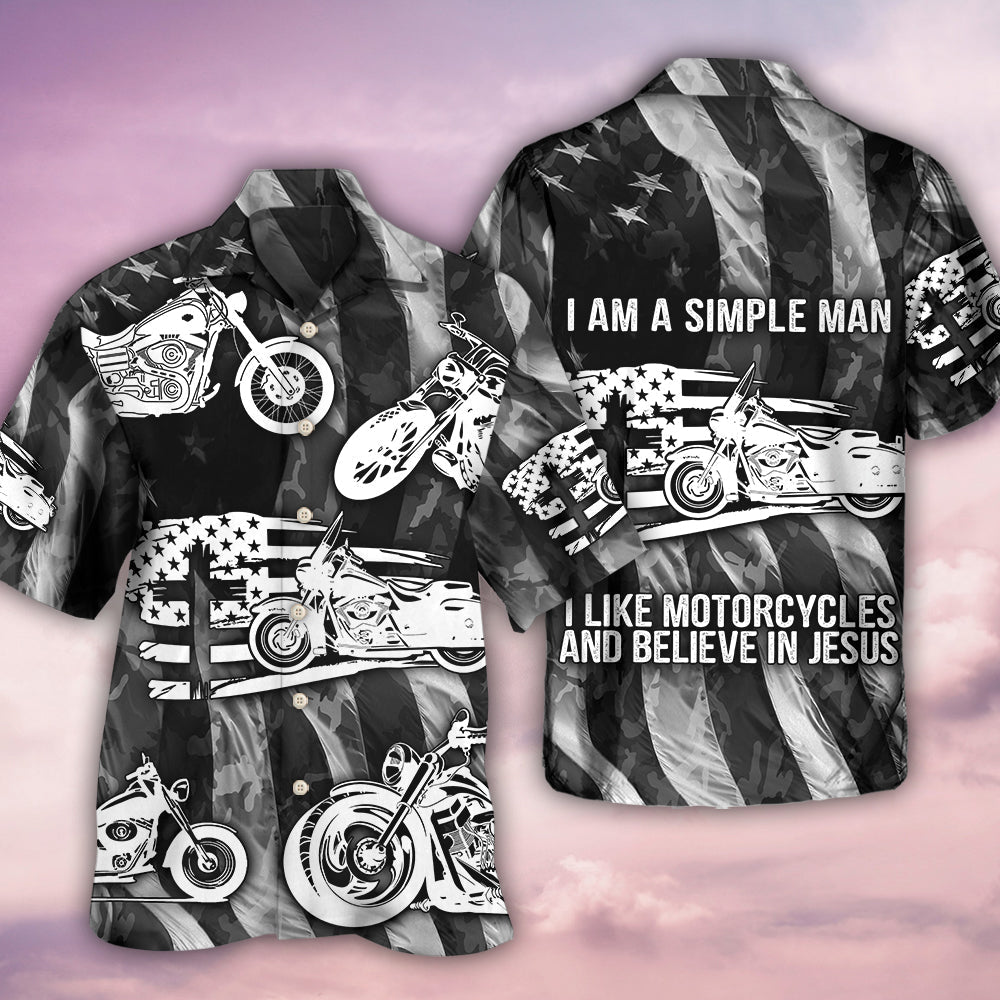 Motorcycle I'm A Simple Man - Hawaiian Shirt - Reefox