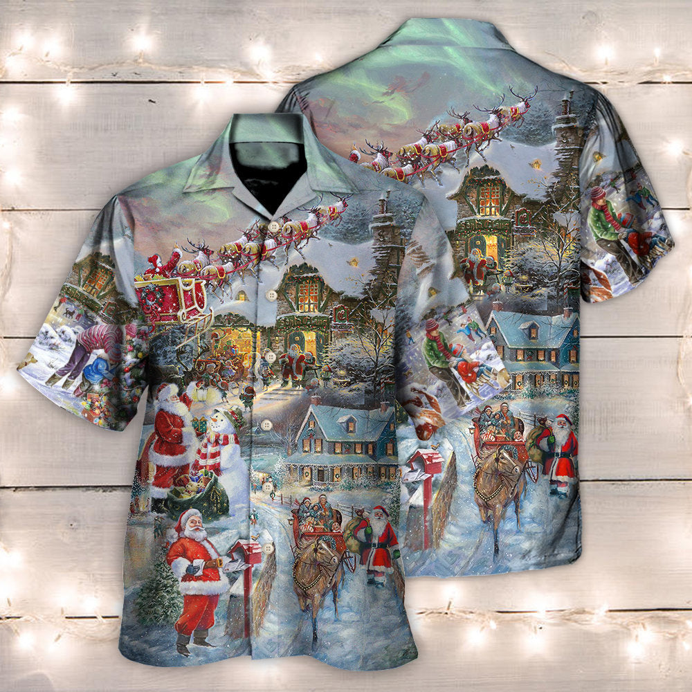Christmas Wonderful Time Of The Year Santa Claus Coming - Hawaiian Shirt - Reefox