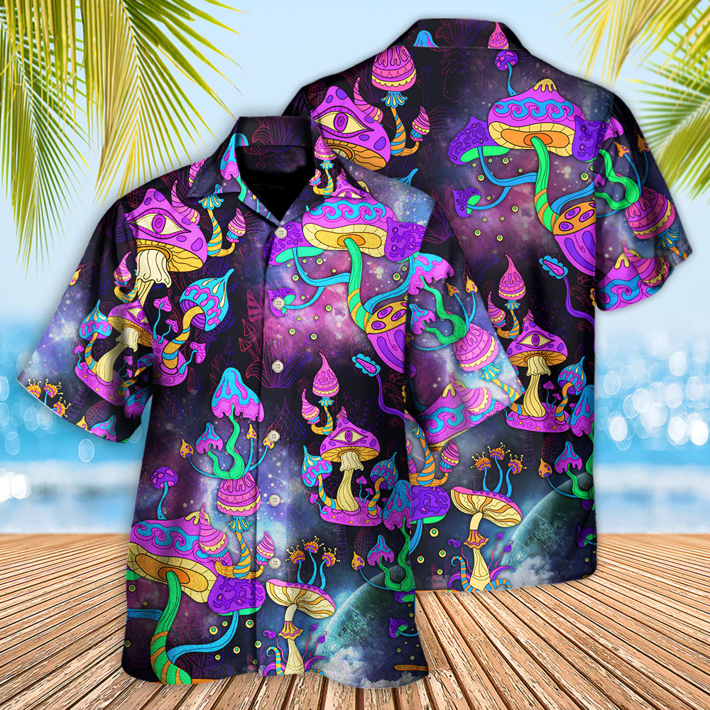 Hippie Mushroom Hippie Life Lover - Hawaiian Shirt - Reefox