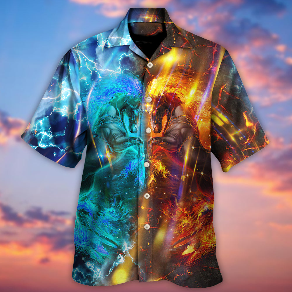 Horse Wild And Free - Hawaiian Shirt - Reefox
