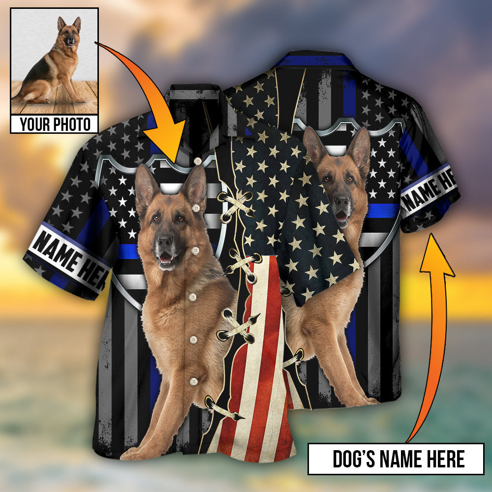 German Shepherd Dog Various Style Custom Photo Personalized - Hawaiian Shirt - Reefox