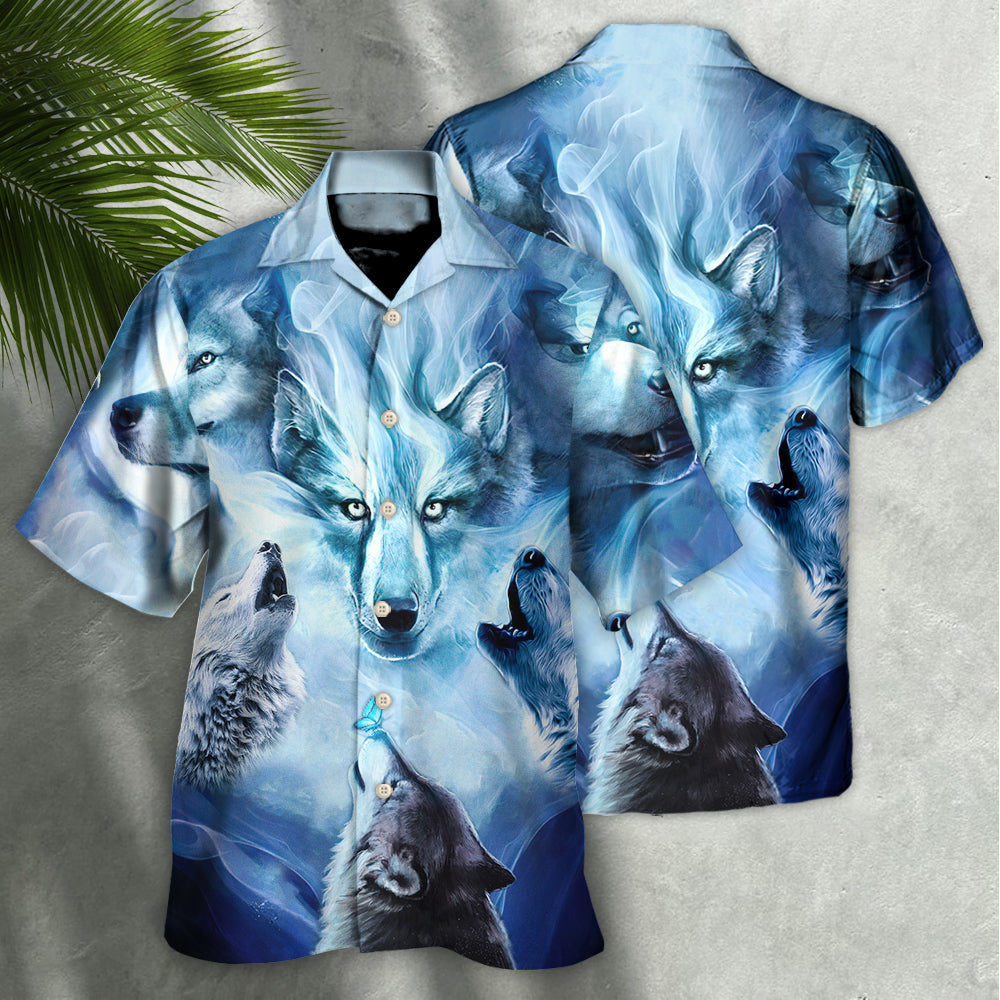 Wolf Fear Makes The Wolf Bigger Than It Is - Hawaiian Shirt - Reefox
