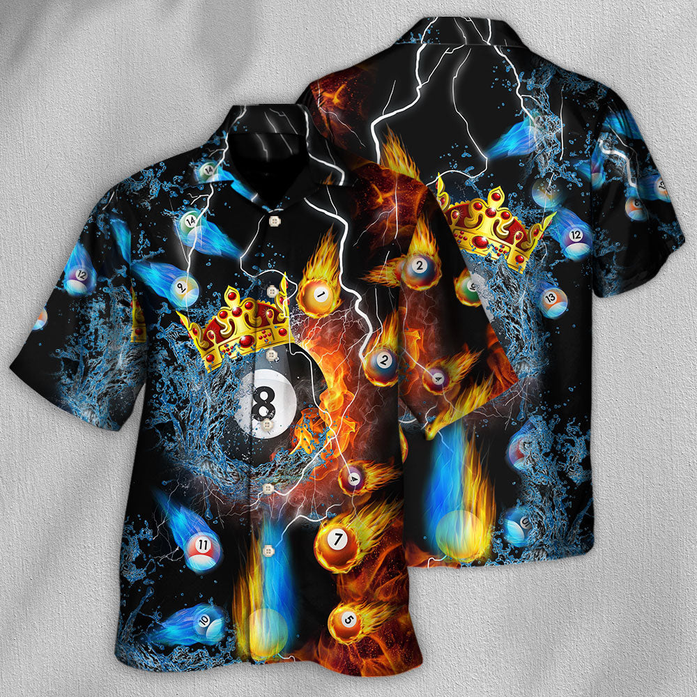 Billiard Fire And Water No 8 - Hawaiian Shirt - Reefox