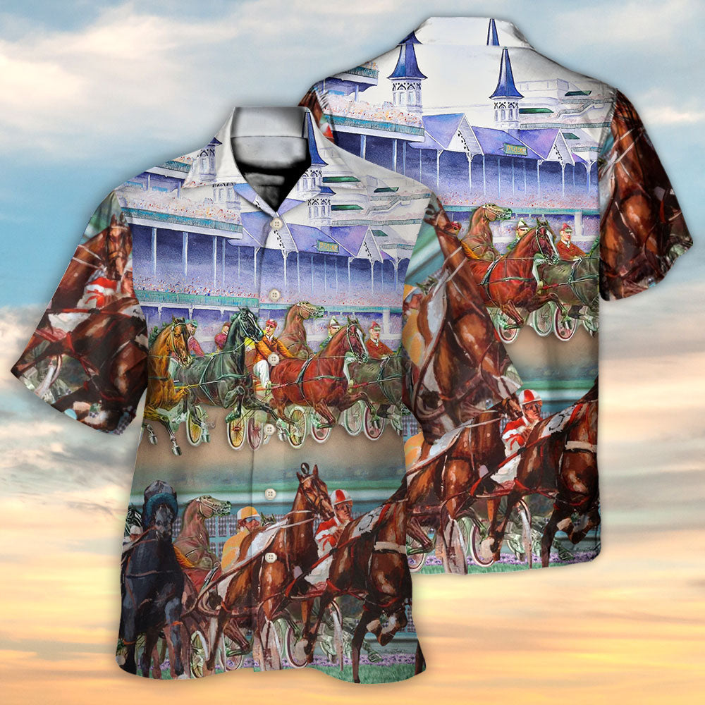 Harness Racing Horse Racing Horse Lover - Hawaiian Shirt - Reefox