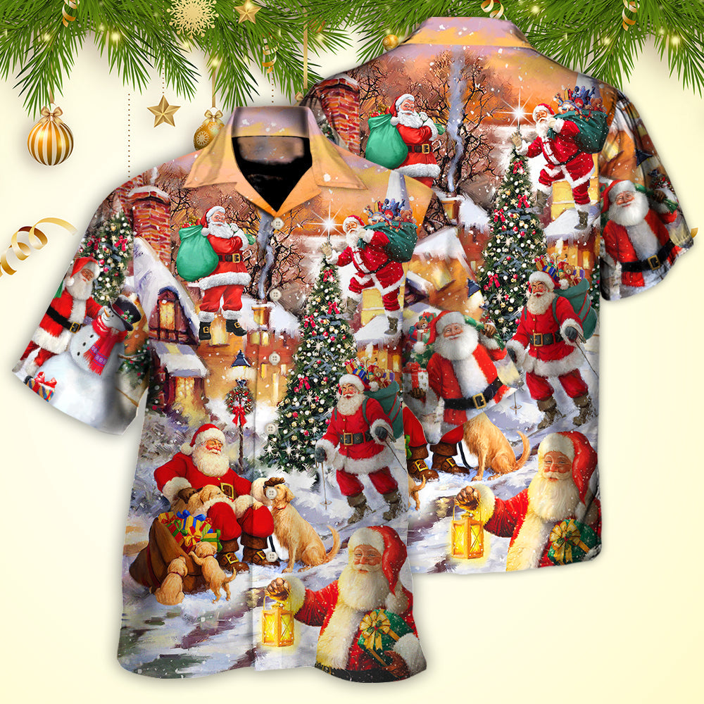 Christmas Santa Claus Story In The Town Gift For Xmas - Hawaiian Shirt - Reefox