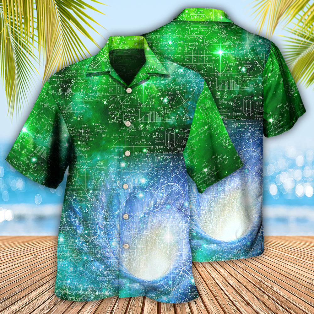 Math Astrophysics Astronomy Colorful Galaxy - Hawaiian Shirt - Reefox