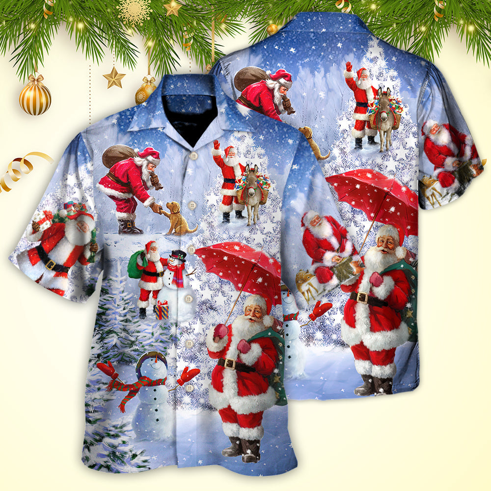 Christmas Santa Is Always With You Story Night Christmas Tree - Hawaiian Shirt - Reefox