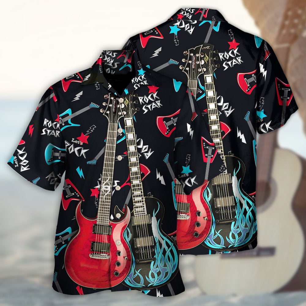 Guitar All I Need Is Playing Music - Hawaiian Shirt - Reefox
