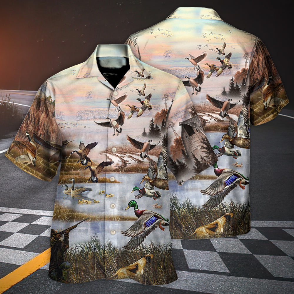 Duck I Still Play Duck Duck Goose - Hawaiian Shirt - Reefox