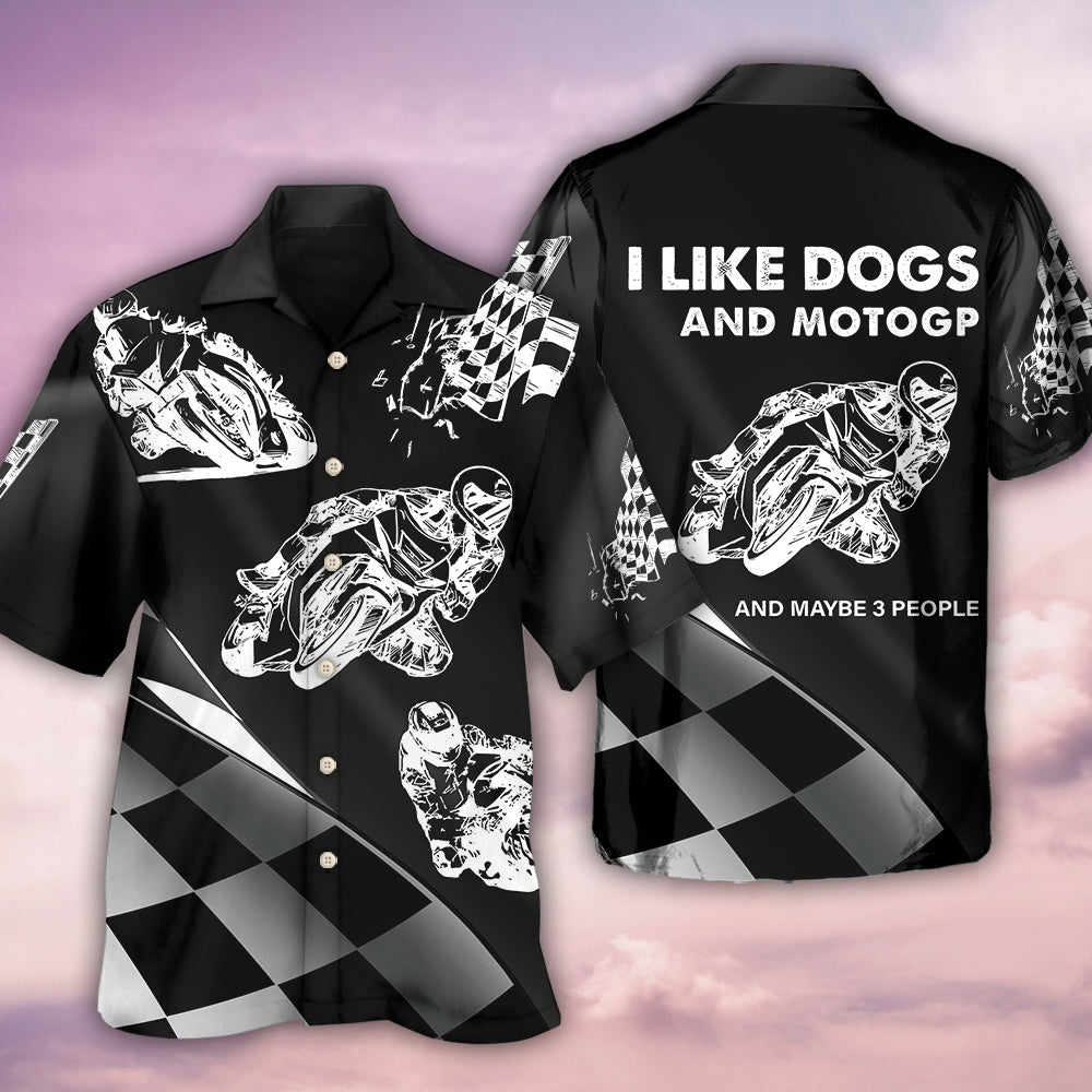 Racing I Like Dogs - Hawaiian Shirt - Reefox