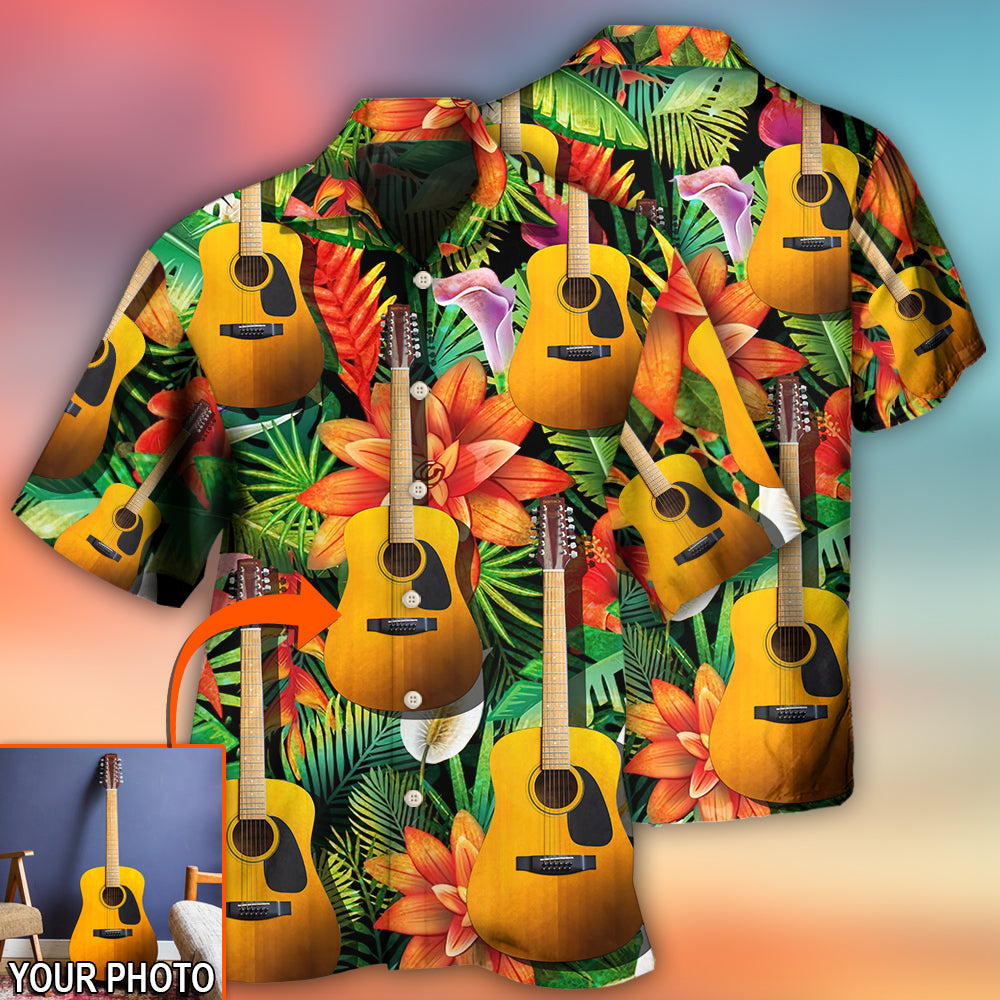 Guitar Various Style Tropical Custom Photo - Hawaiian Shirt - Reefox