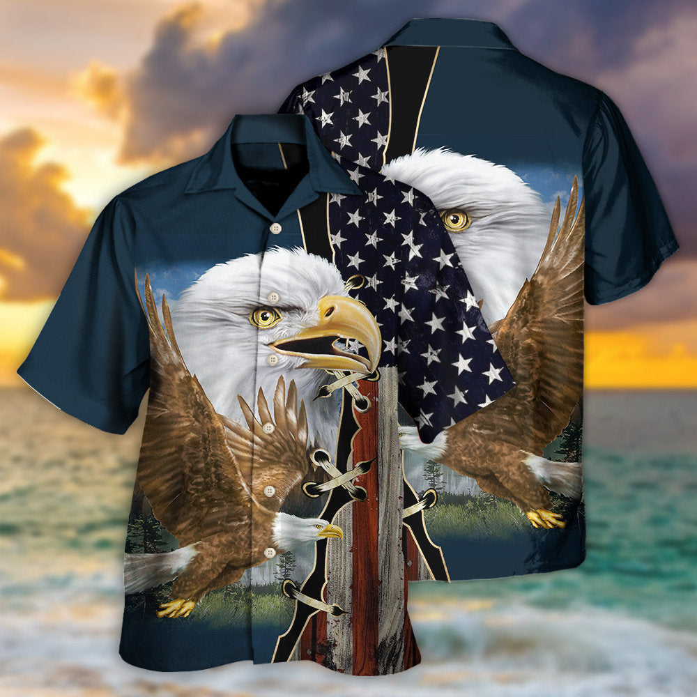 America Eagle Wildlife Faith - Hawaiian Shirt - Reefox
