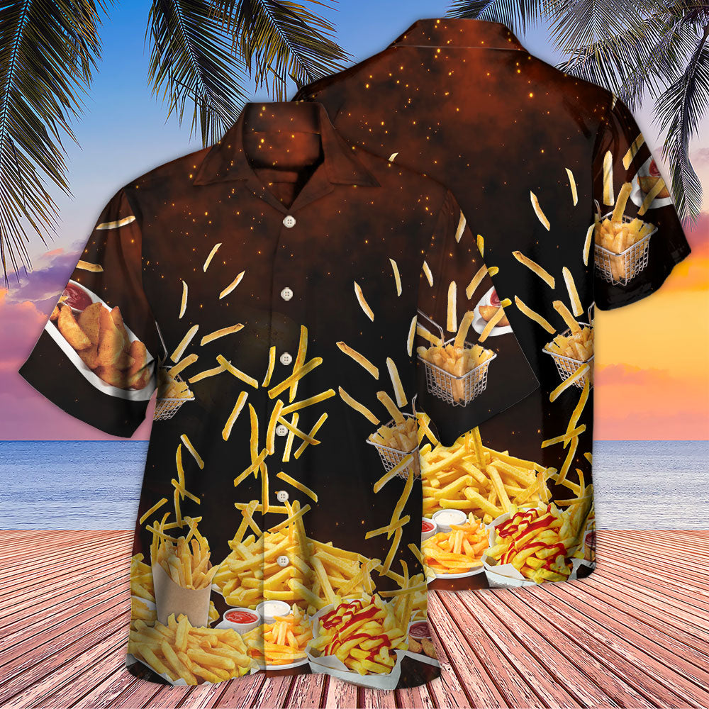 Food French Fries Fast Food Delicious - Hawaiian Shirt - Reefox