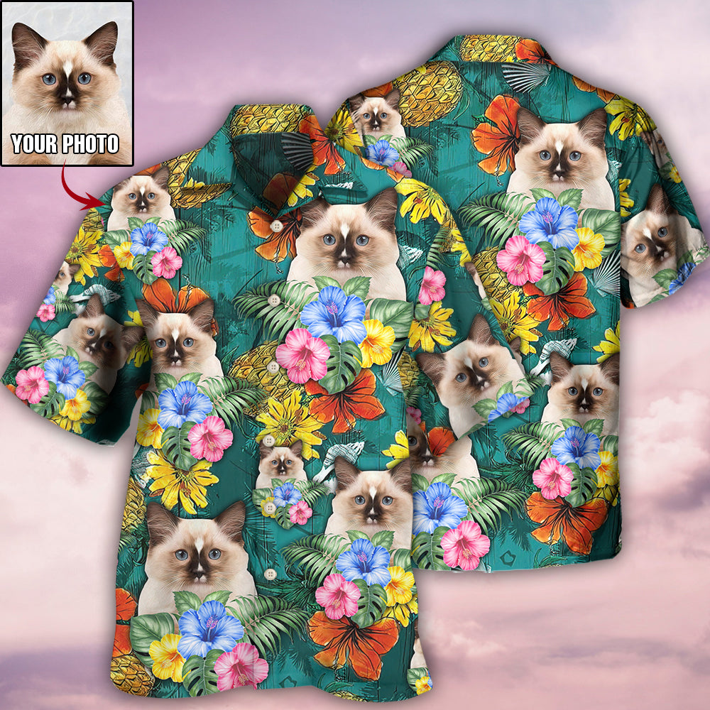 Cat Tropical Various Style Custom Photo - Hawaiian Shirt - Reefox