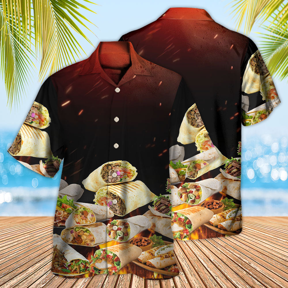 Food Burritos Fast Food Delicious - Hawaiian Shirt - Reefox