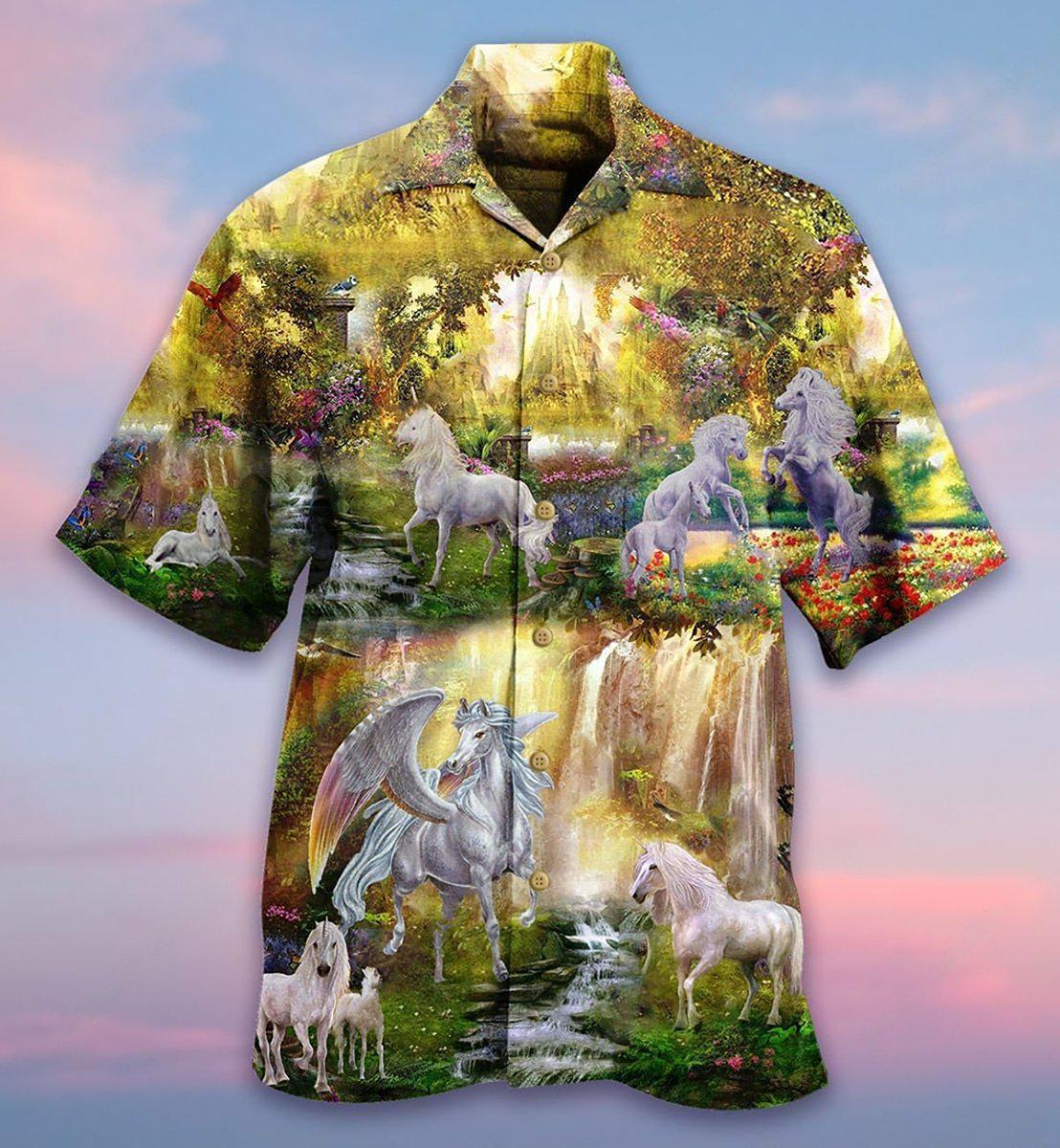 Horse Mysterious Paradise - Hawaiian Shirt - Reefox
