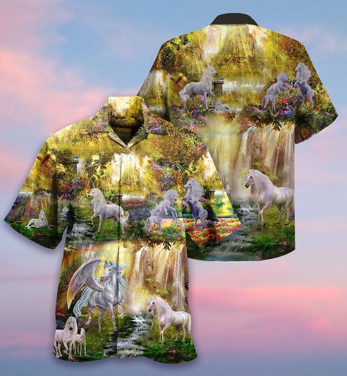 Horse Mysterious Paradise - Hawaiian Shirt - Reefox