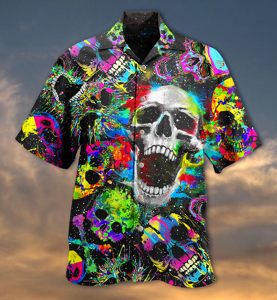 Skull Scare Cool Style - Hawaiian Shirt - Reefox