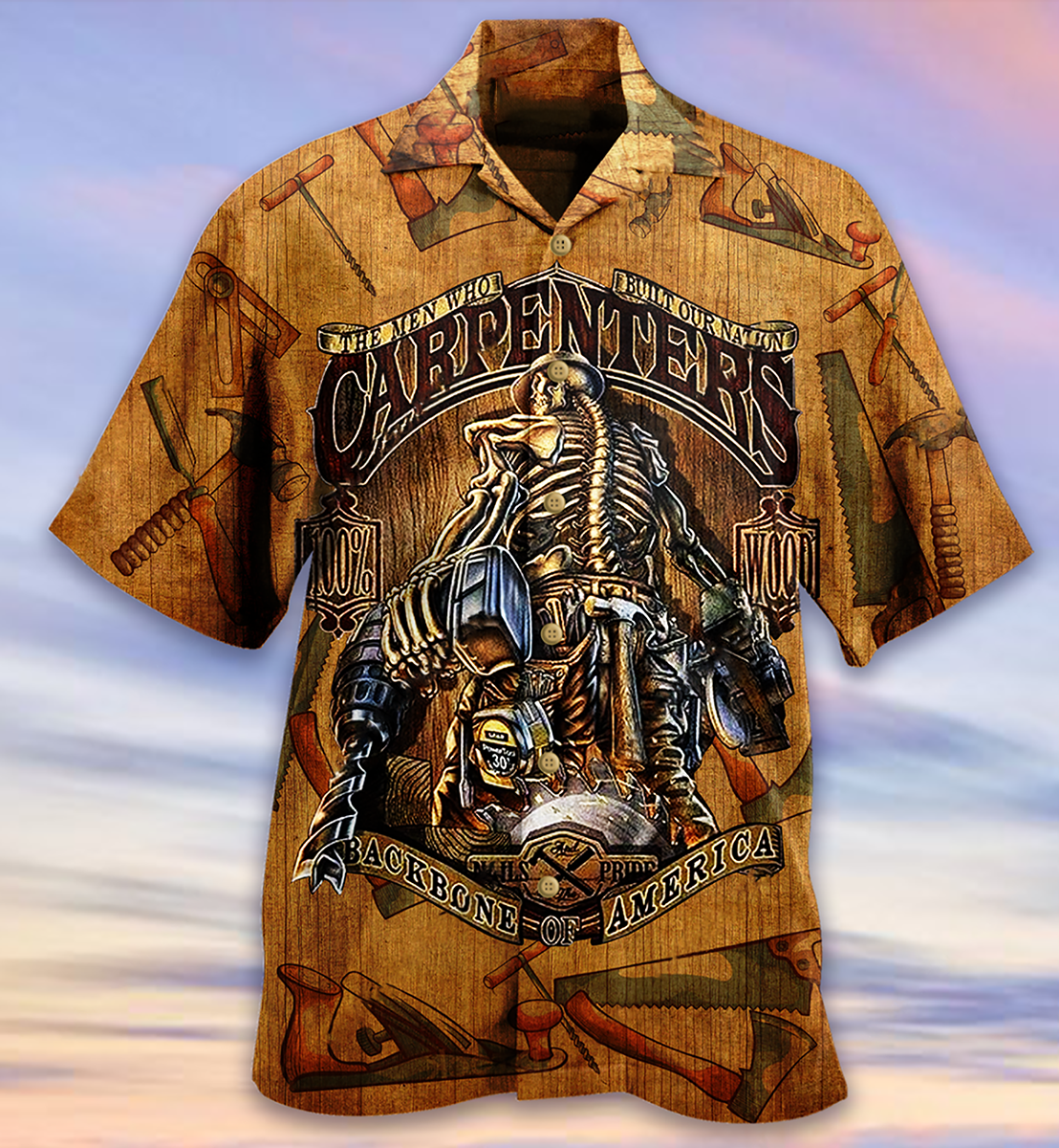 America Carpenter Vintage Love America - Hawaiian Shirt - Reefox