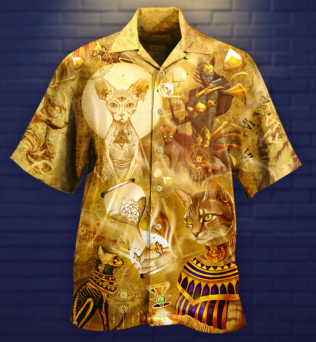Egypt Cat Style - Hawaiian Shirt - Reefox