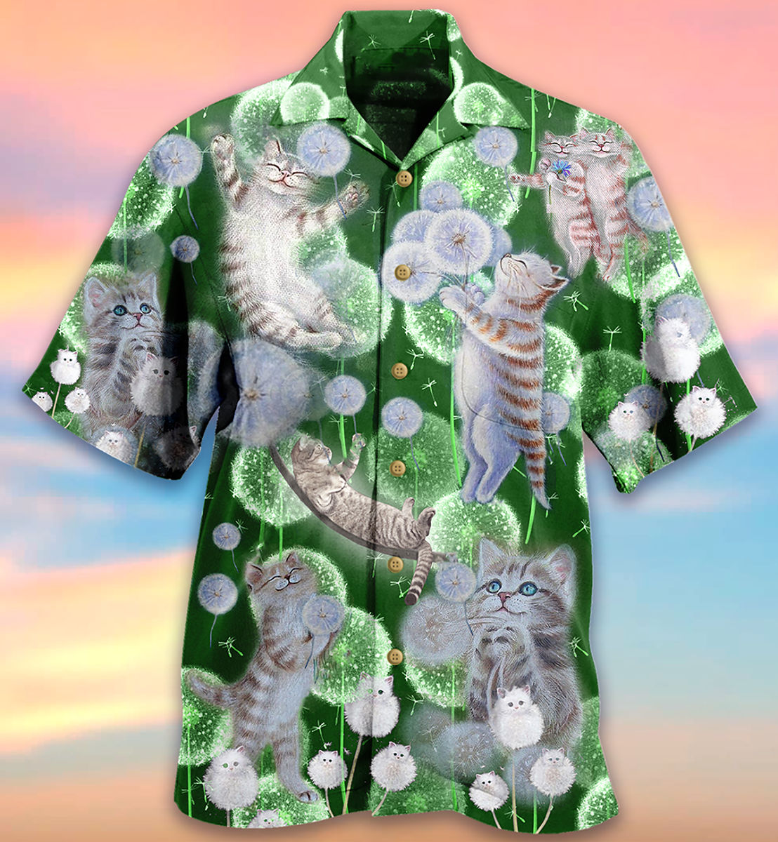 Cat Happiness Love Dream - Hawaiian Shirt - Reefox