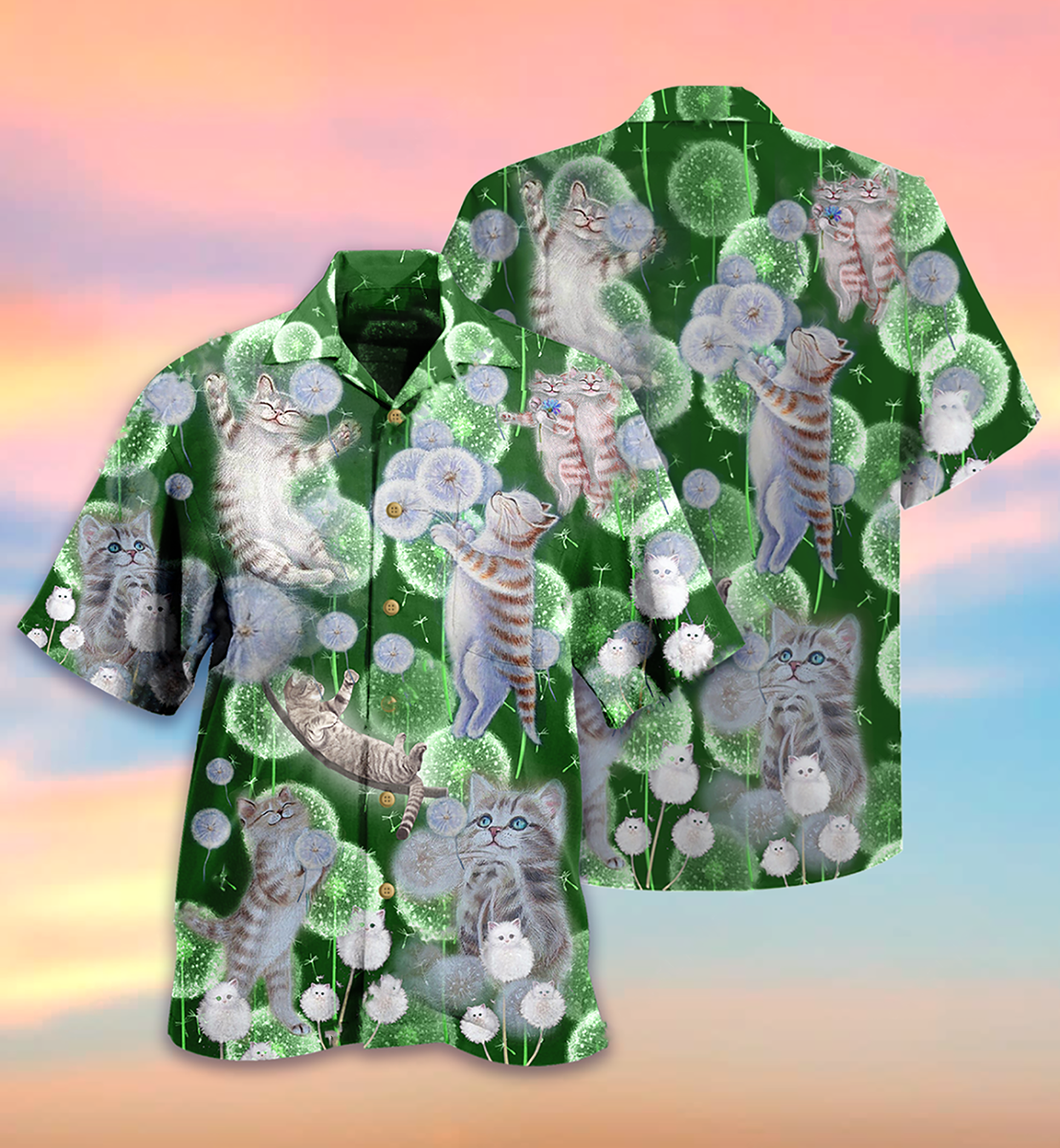 Cat Happiness Love Dream - Hawaiian Shirt - Reefox