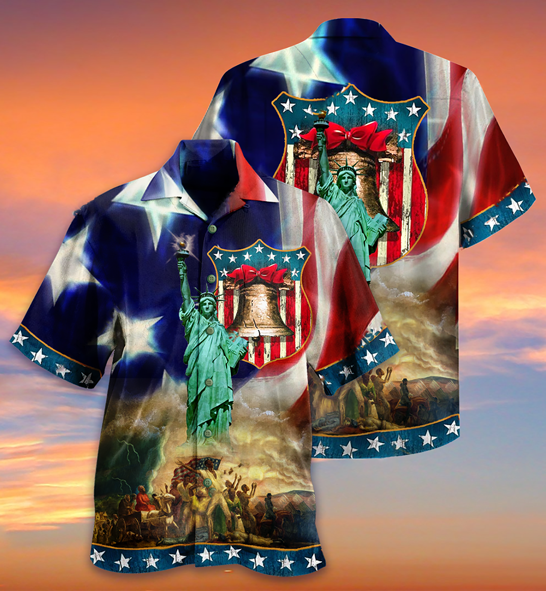 America Happy Day Freedom America - Hawaiian Shirt - Reefox