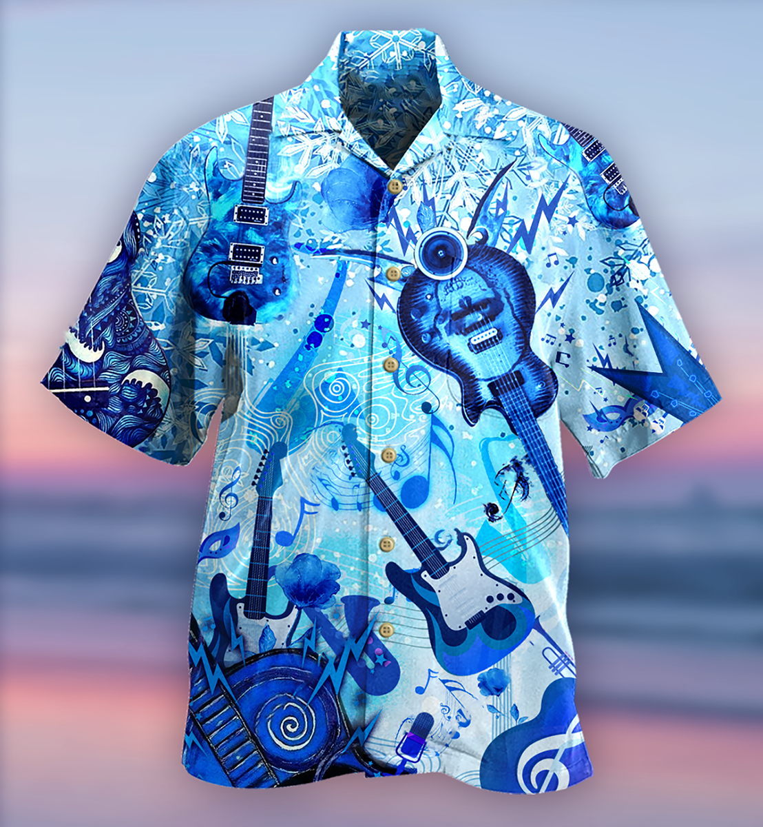 Guitar Music So Cool Style - Hawaiian Shirt - Reefox