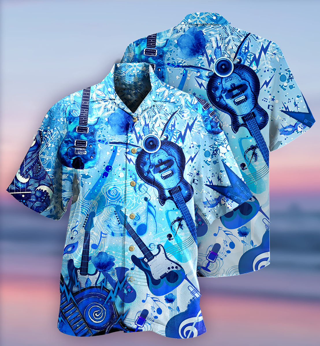 Guitar Music So Cool Style - Hawaiian Shirt - Reefox
