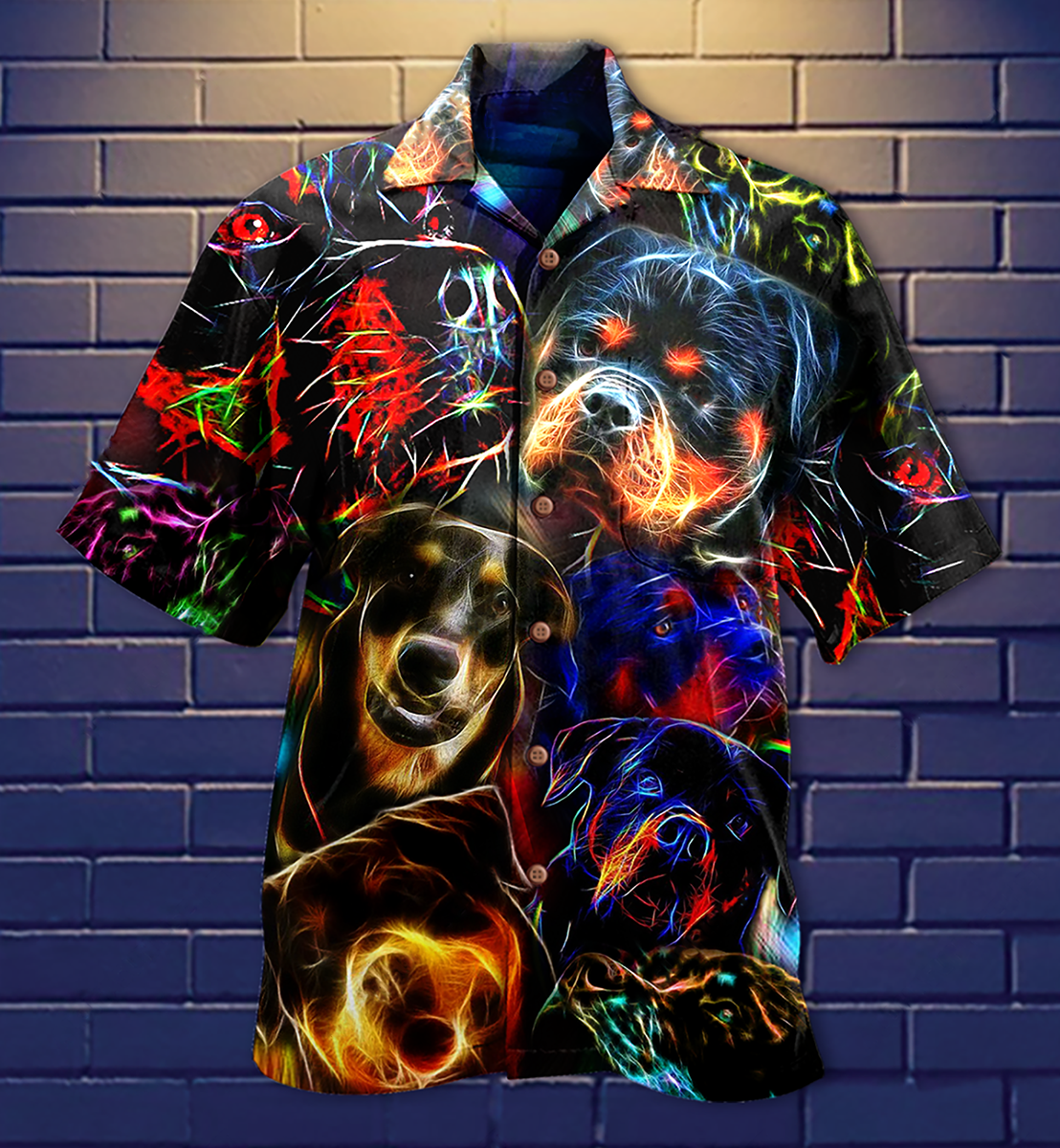 Rottweiler Dogs Bubby Style - Hawaiian Shirt - Reefox