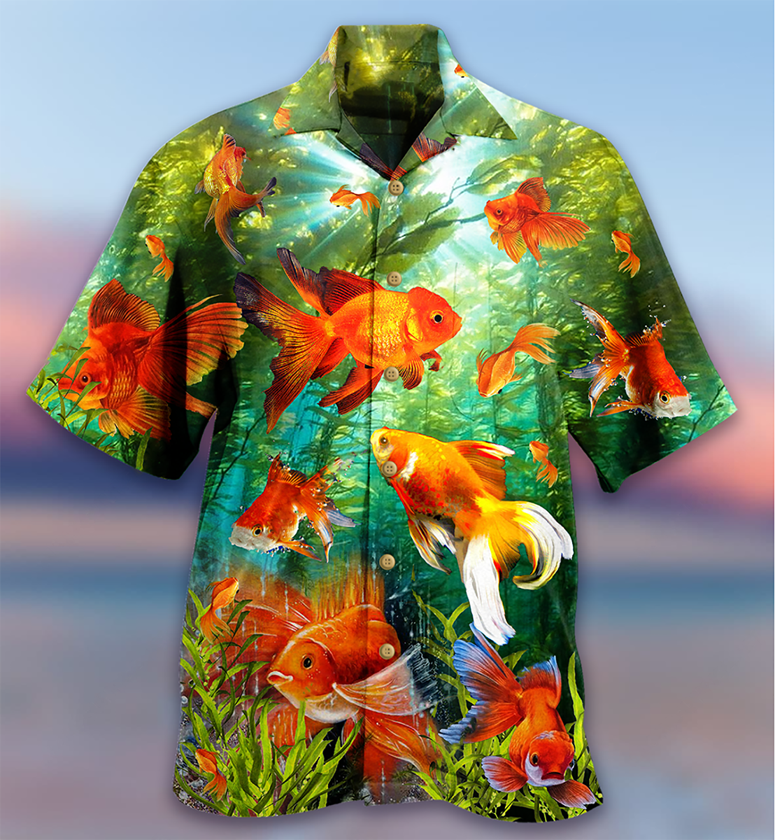Fish Goldfish Beautiful Love It - Hawaiian Shirt - Reefox
