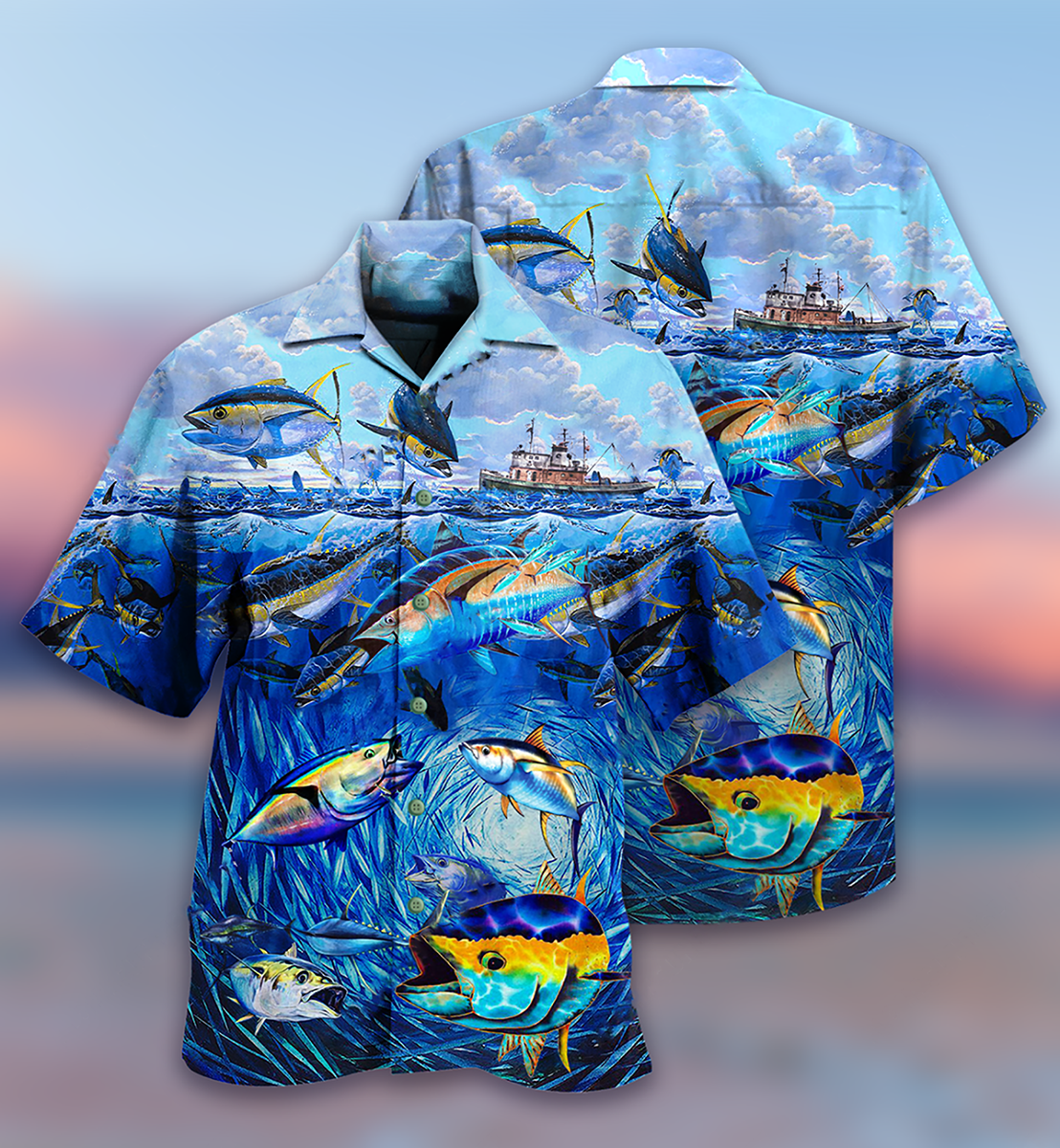 Fishing Love Fish Love Ocean - Hawaiian Shirt - Reefox