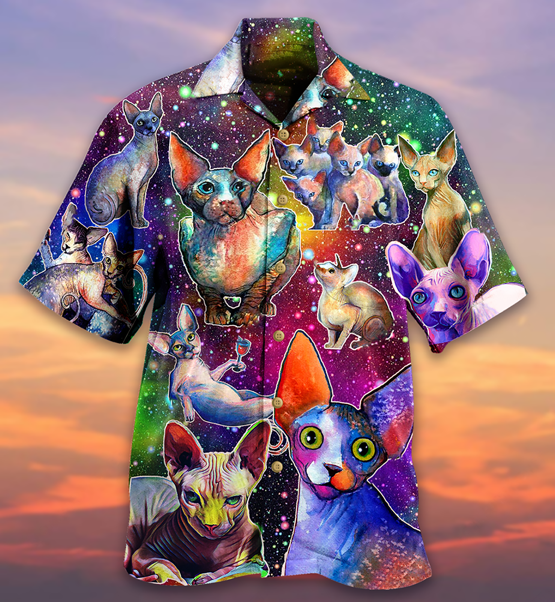 Cat To The Galaxy And Back - Hawaiian Shirt - Reefox
